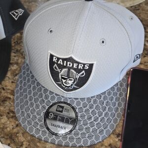 6 raiders hats some fitted some snap back